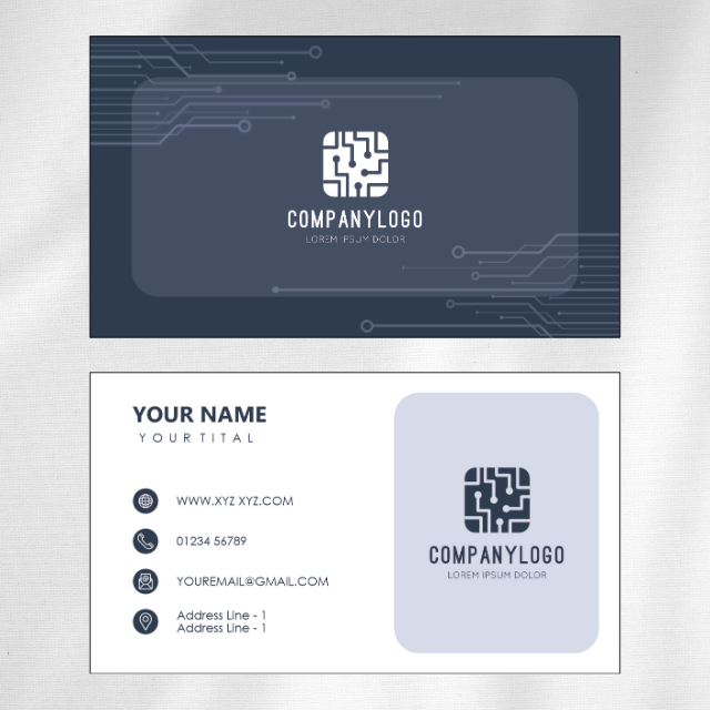 Computer Shop Visiting Card Design