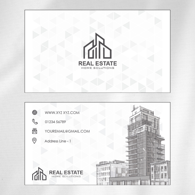 Construction Visiting Card Design