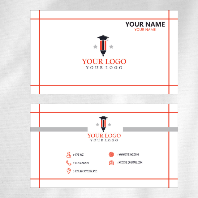 Educational Visiting Card Design