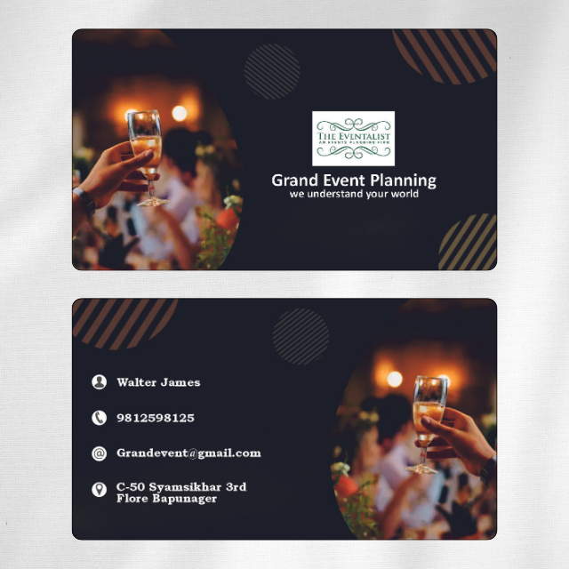 Event Company Visiting Card Design