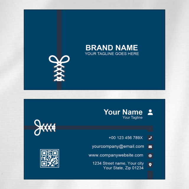 Footwear Visiting Card Design