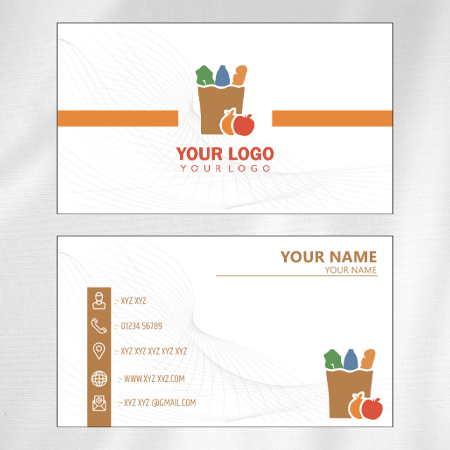 Grocery Store Visiting Card Design