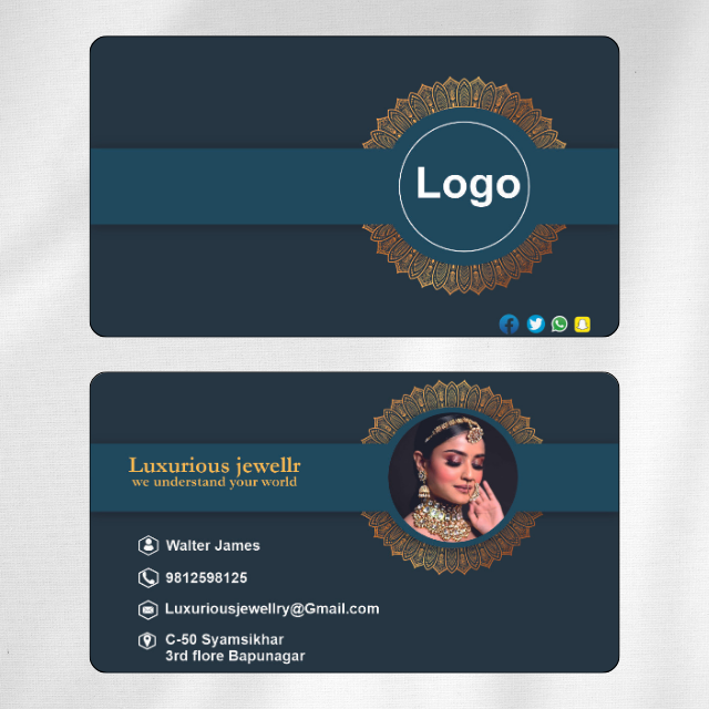 Jewellery Shop Visiting Card Design