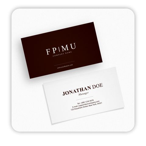 Standard Paper Visiting Cards