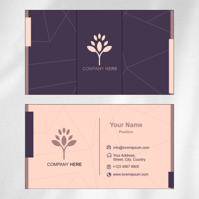 Vintage Visiting Card Design