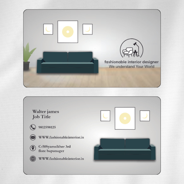 Interior Designer Visiting Card Design