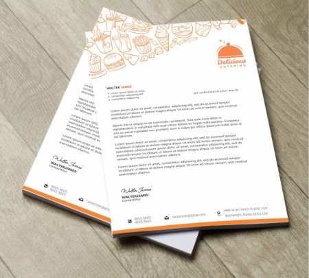 100GSM Bound Letterhead Mockup