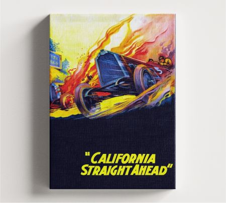 California Straight Ahead Movie Wall Art Canvas Mockup