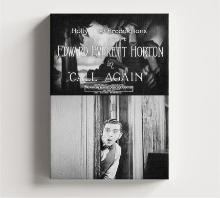 Call Again (1928) Movie Wall Art Canvas Mockup