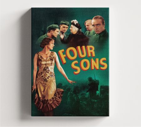Four Sons Movie Wall Canvas Mockup