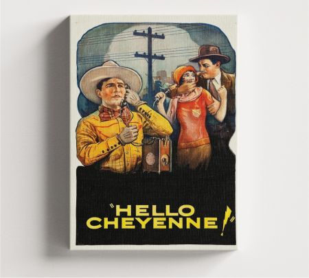 Hello Cheyenne Movie Wall Canvas Mockup