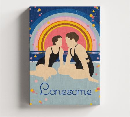 Lonesome (1928) Movie Wall Canvas Mockup