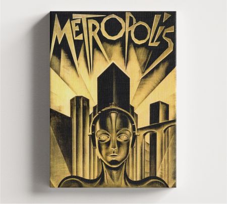 Metropolis Movie Wall Canvas Mockup
