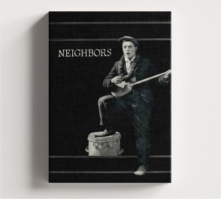 Neighbors (1920) Movie Wall Canvas Mockup