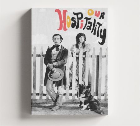 Our Hospitality Movie Wall Canvas Mockup