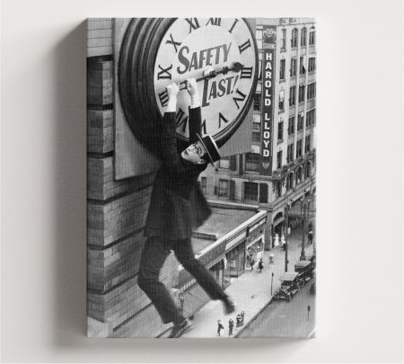 Safety Last! Movie Wall Art Canvas Mockup
