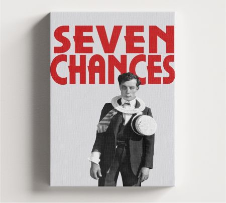 Seven Chances Movie Wall Art Canvas Mockup