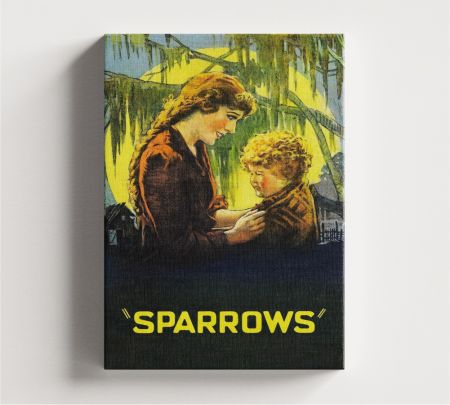 Sparrows (1926) Movie Wall Art Canvas Mockup