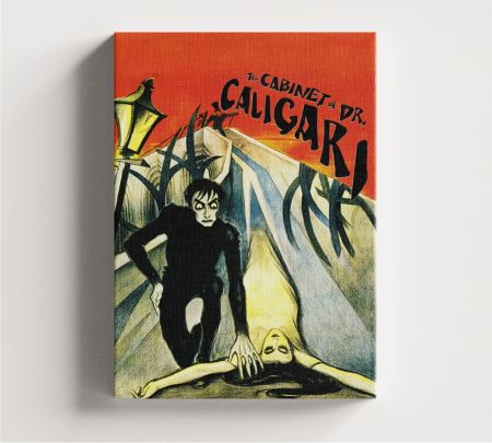 The Cabinet of Dr. Caligari Movie Wall Art Canvas Mockup