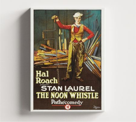 The Noon Whistle (1923) Movie Wall Canvas Mockup