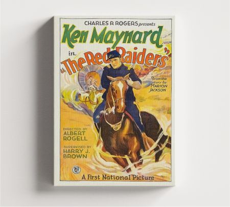 The Red Raiders Movie Wall Canvas Mockup