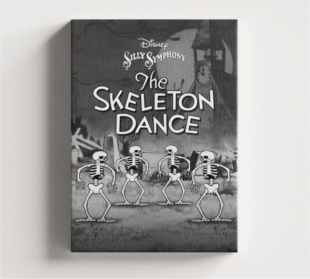The Skeleton Dance Movie Wall Canvas Mockup