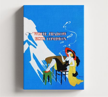 The White Shadow Movie Wall Canvas Mockup