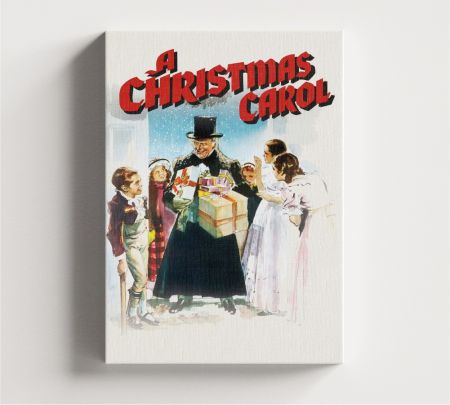 A Christmas Carol Movie Wall Art Canvas Mockup