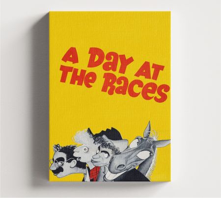 A Day at the Races Movie Wall Art Canvas Mockup