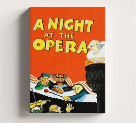A Night at the Opera Movie Wall Art Canvas Mockup