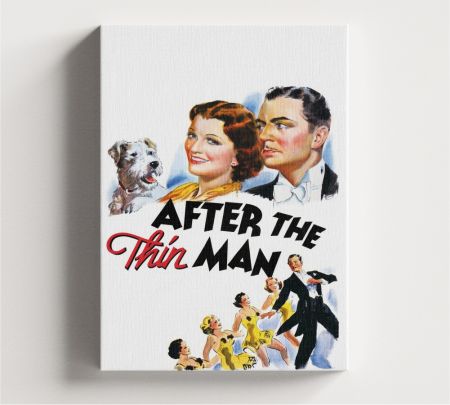 After the Thin Man Movie Wall Art Canvas Mockup