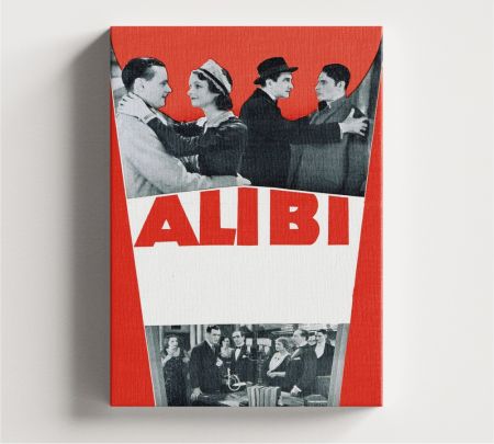 Alibi (1931) Movie Wall Art Canvas Mockup