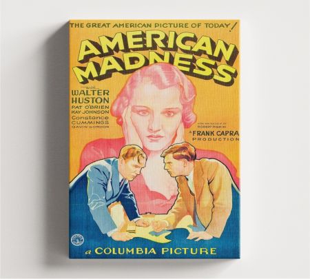 American Madness Movie Wall Art Canvas Mockup