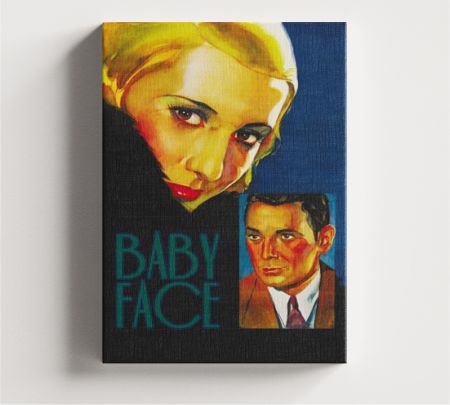 Baby Face Movie Wall Art Canvas Mockup