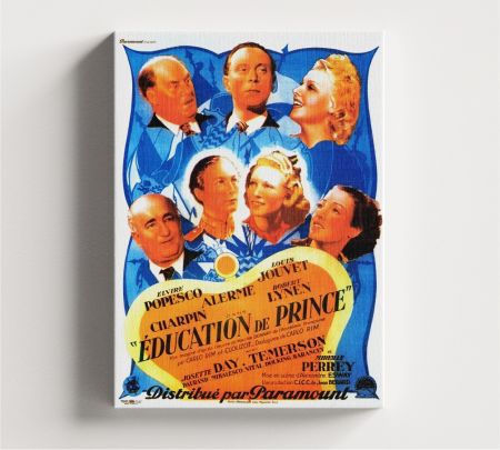 Education of a Prince Movie Wall Art Canvas Mockup