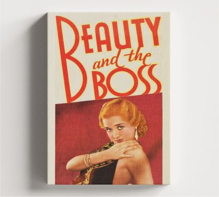 Beauty and the Boss Movie Wall Art Canvas Mockup