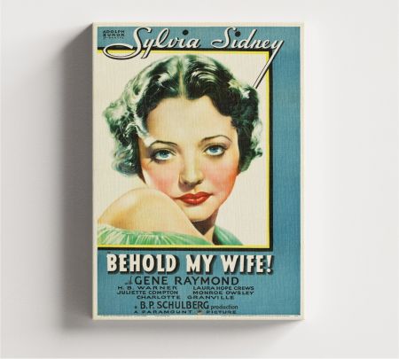 Behold My Wife! Movie Wall Art Canvas Mockup