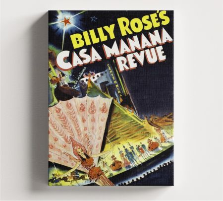 Billy Rose's Casa Mañana Revue Movie Wall Art Canvas Mockup