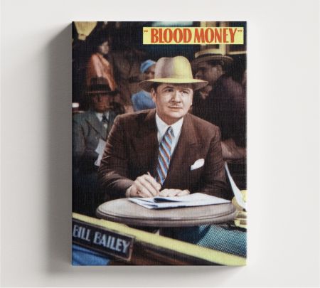 Blood Money (1933) Movie Wall Art Canvas Mockup