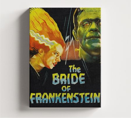 The Bride of Frankenstein Movie Wall Art Canvas Mockup