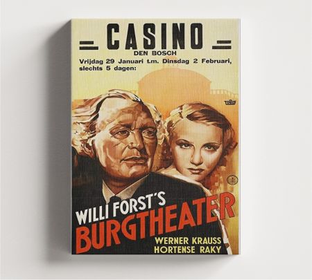 Burg Theater Movie Wall Art Canvas Mockup
