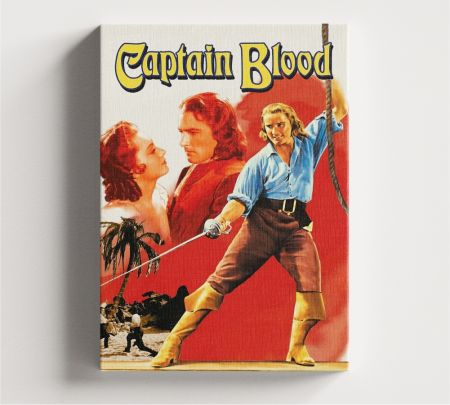Captain Blood Movie Wall Art Canvas Mockup