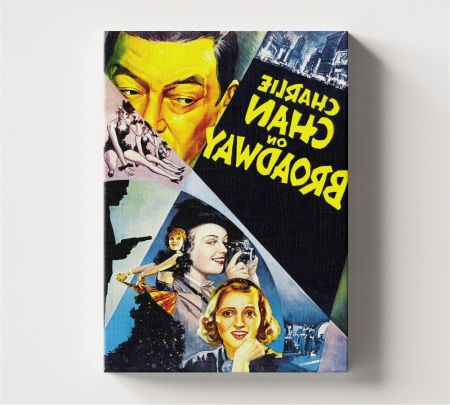 Charlie Chan on Broadway Movie Wall Art Canvas Mockup