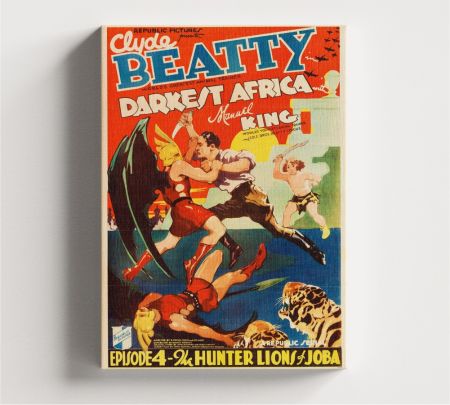 Darkest Africa Movie Wall Art Canvas Mockup