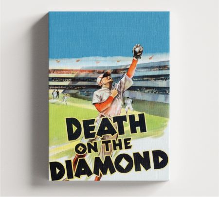 Death on the Diamond Movie Wall Art Canvas Mockup