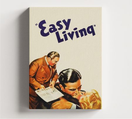 Easy Living Movie Wall Art Canvas Mockup