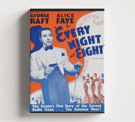 Every Night at Eight Movie Wall Art Canvas Mockup