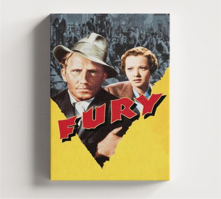 Fury Movie Wall Art Canvas Mockup