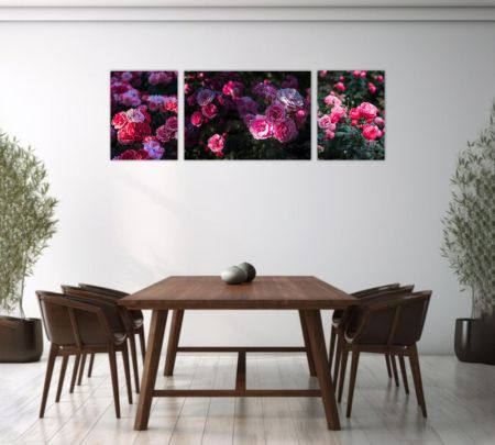 3 Panel Wall Display Canvas 76"x24" Mockup