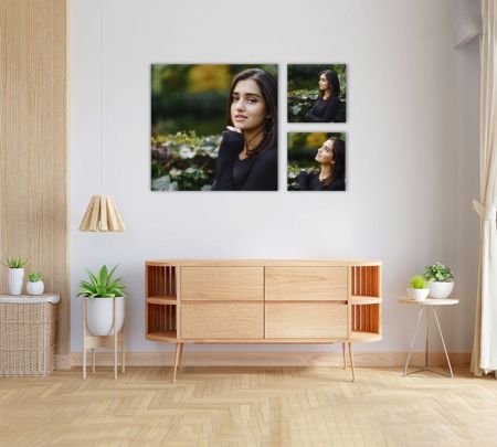 3 Panel Wall Display Canvas 40"x26" Mockup
